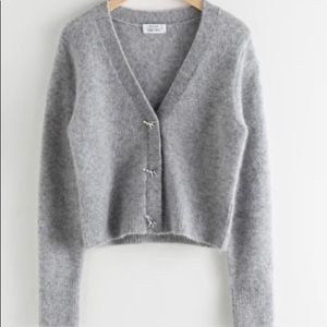 Dinosaur Button Wool Cardigan